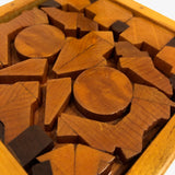 Striking Geometric Scrapwood Trivet or Wall Plaque #2
