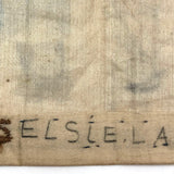 Miss Elsie Larue Moyer's Charming Drawing of Young Couple on Fabric