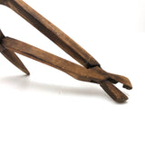 Amazing Quintuple Pliers Old Carved Wooden Whimsy