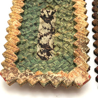 Marvelous Old Folded Paper Tramp Art Lidded Box