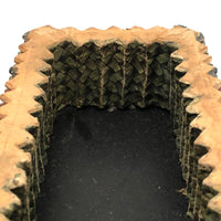 Marvelous Old Folded Paper Tramp Art Lidded Box