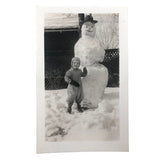 1944 Snowman Shapshot with Two Great Faces