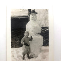 1944 Snowman Shapshot with Two Great Faces