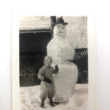 1944 Snowman Shapshot with Two Great Faces