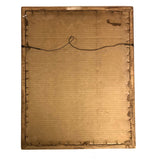 Large Nicely Framed Crayon Drawing of Two Girls in the Grass