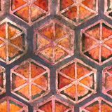 Gloria Fletcher Vintage Geometric Abstract Watercolor
