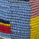 Rare Plains Native American Elaborately Beaded Hide Ball (2 7/8' Inch)