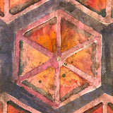 Gloria Fletcher Vintage Geometric Abstract Watercolor