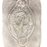 Wonderful Hand-Carved Marble Drum Stool (?) with Variety of Flowers