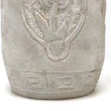 Wonderful Hand-Carved Marble Drum Stool (?) with Variety of Flowers