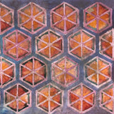 Gloria Fletcher Vintage Geometric Abstract Watercolor