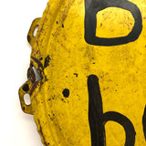 Hand-painted Made Do Double-sided Blackberries Sign on Metal Lid