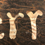 Hand-painted Made Do Double-sided Blackberries Sign on Metal Lid