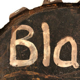 Hand-painted Made Do Double-sided Blackberries Sign on Metal Lid