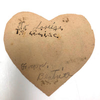 Wonderful Old Handmade Cut Paper Valentines - Set of Three