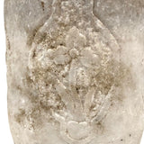 Wonderful Hand-Carved Marble Drum Stool (?) with Variety of Flowers