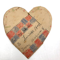 Wonderful Old Handmade Cut Paper Valentines - Set of Three