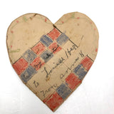 Wonderful Old Handmade Cut Paper Valentines - Set of Three