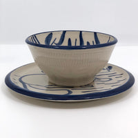 Emily Stackman Australia Studio Pottery Platypus Plate and Bowl
