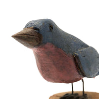 Vintage Folk Art Bluebird, Signed H. Sloan, Maine