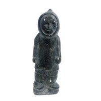 Inuit Soapstone Carving of Smiling Figure, c. 1970