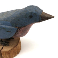 Vintage Folk Art Bluebird, Signed H. Sloan, Maine