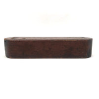 Great Old Hand-carved Slide Top Pencil Box