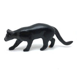 Great (Slightly Wounded) Old Folk Art Prowling Black Cat