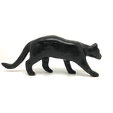 Great (Slightly Wounded) Old Folk Art Prowling Black Cat