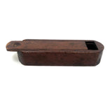 Great Old Hand-carved Slide Top Pencil Box