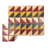 Loose Set of 34 Old Color Cubes