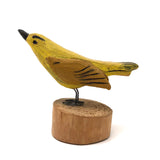 Vintage Folk Art Yellow Bird, Signed H. Sloan, Maine