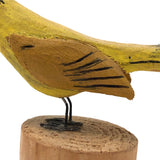 Vintage Folk Art Yellow Bird, Signed H. Sloan, Maine
