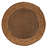 Northwest Coast Native Hazel Twined / Grass Coiled Sifting or Winnowing Basket