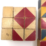 Loose Set of 34 Old Color Cubes