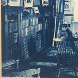 Antique Cyanotype of Yorkers, NY Domestic Interior