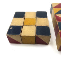 Loose Set of 34 Old Color Cubes
