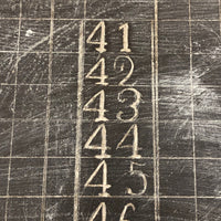 Large Antique Slate with Hand-carved, Numbered Grid