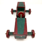 Fabulous Red and Green Painted Handmade Soap Box Car