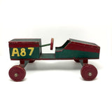 Fabulous Red and Green Painted Handmade Soap Box Car