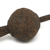 Much Weathered Sculptural Antique Iron Finial
