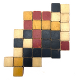 Loose Set of 34 Old Color Cubes