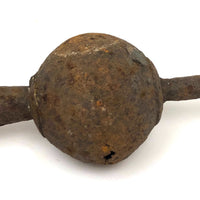 Much Weathered Sculptural Antique Iron Finial
