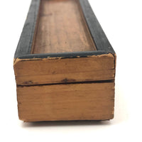 Antique Bone Spillikins Set in Original Wooden Slidetop Box