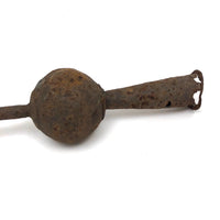 Much Weathered Sculptural Antique Iron Finial