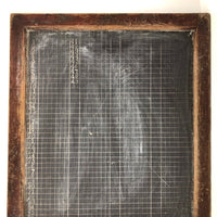 Large Antique Slate with Hand-carved, Numbered Grid