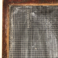 Large Antique Slate with Hand-carved, Numbered Grid