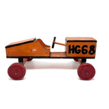 Fabulous Orange and Black Painted Handmade Soap Box Car