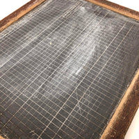 Large Antique Slate with Hand-carved, Numbered Grid