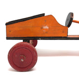Fabulous Orange and Black Painted Handmade Soap Box Car